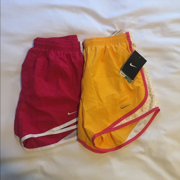 2 pairs of Nike tempo running shorts.