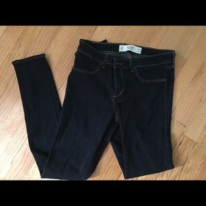 Abercrombie and Fitch dark blue jeggings