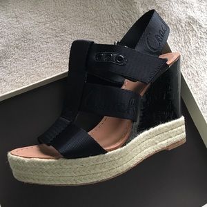 Coach 7.5 wedge, espadrilles