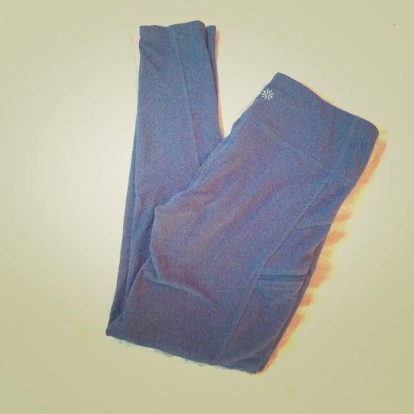 Athleta Tights Leggings Full Length Blue