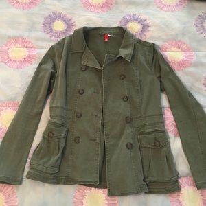Green army jacket from H&M