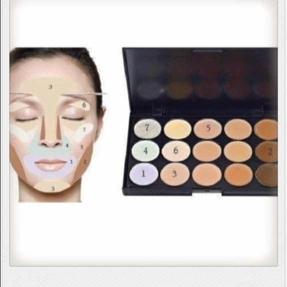 Concealer Palett+ 4pcs Cosmetic Brushes - Picture 2 of 3