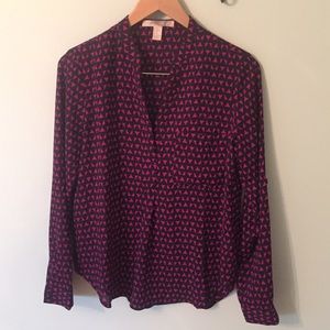 Forever 21 printed blouse