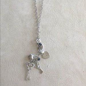 Chunky Lock & key heart necklace