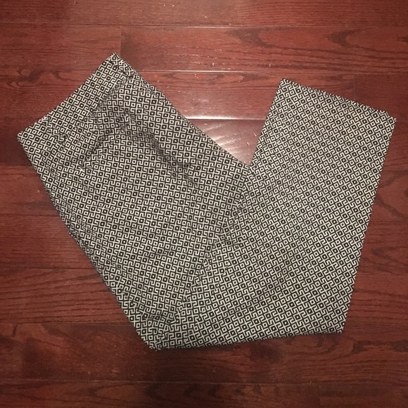 Banana Republic b/w printed Hampton Pant