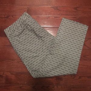 Banana Republic b/w printed Hampton Pant