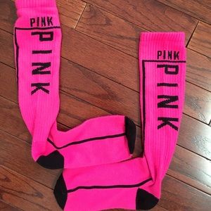 PINK Tube Socks. OS. Worn once.