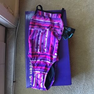 Speedo performance swimsuit.