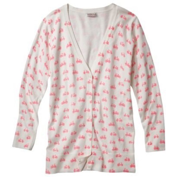 Bicycle print cardigan