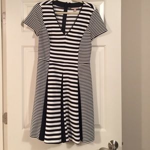 Black and white stripe Banana Republic dress