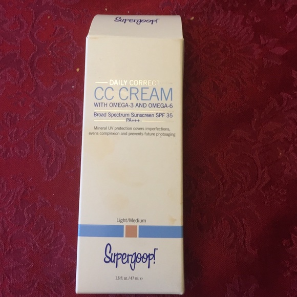 Never used supergoop cc cream in light medium