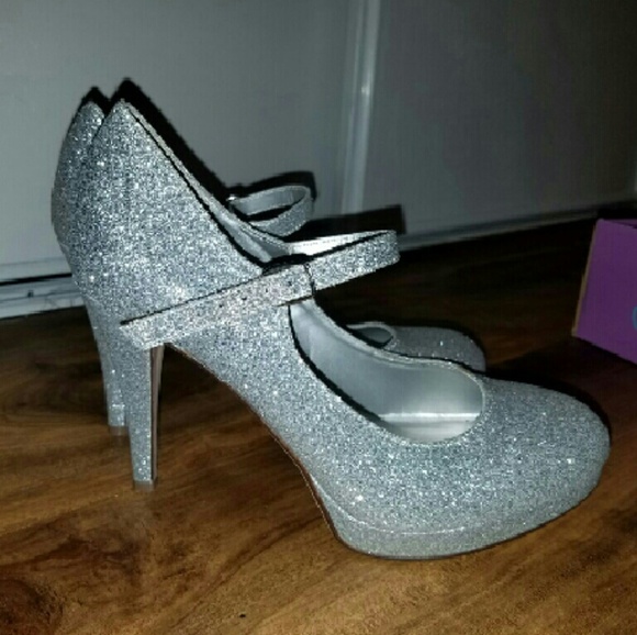 Silver High Heels