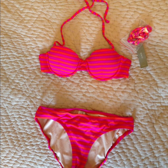J. Crew striped bikini