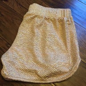 Sparkly Peach Lounging Shorts