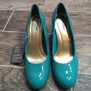 Turquoise heels