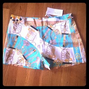 Printed (feel like silk) shorts