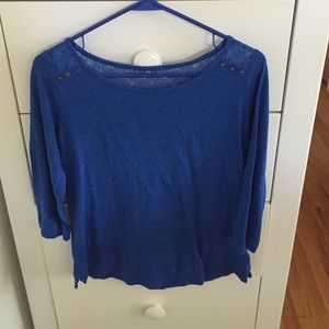 Blue express top