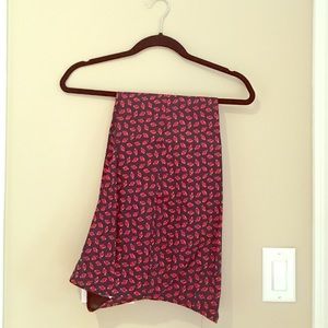 Talbots slim navy lady bug pants