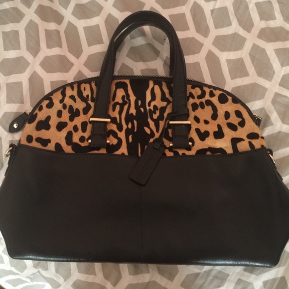 Leopard leather Aqua Madonna handbag