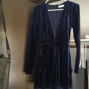 Blue romper from nastygal