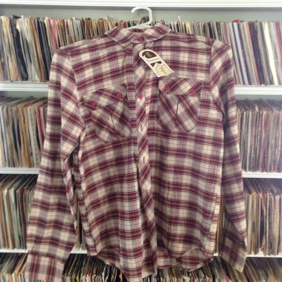 Vintage Other - Sears JR Bazaar vintage light flannel button down