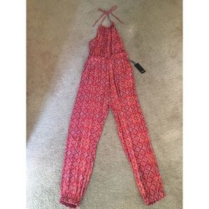 Floral Halter Jumpsuit