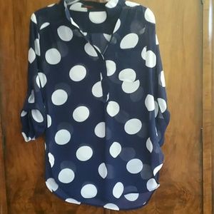 Polka dot blouse
