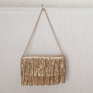 Gold BCBG MAXAZRIA evening purse