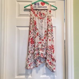 Free People Floral Tank