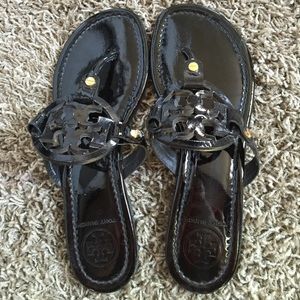 Tory Burch flip flops black size 7.5