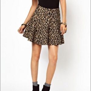 Free people cheetah print skirt!