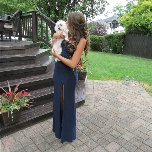 Jovani Dresses & Skirts - Jovani navy blue prom dress
