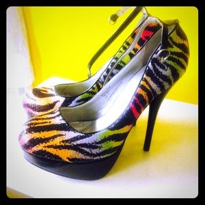 Rainbow Tiger Heels