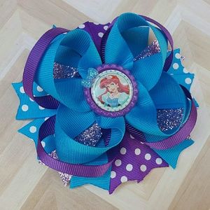 Little Mermaid Boutique Bow, Princess Ariel Bow