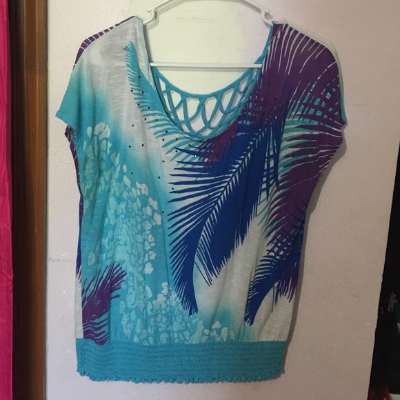 Off Shoulder Rhinestone Top - Picture 3 of 4