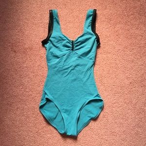 Capezio Blue/Black Leotard