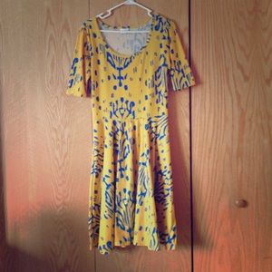 Lularoe Nicole Medium ikat dress
