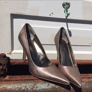 Nine West Bronze Heels