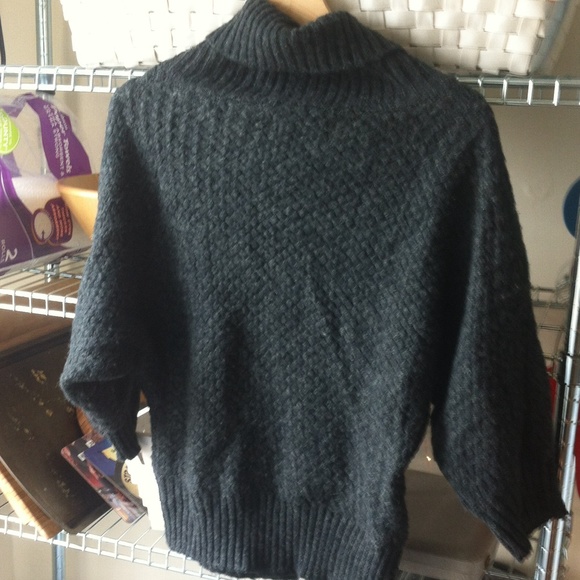 Dark Grey Button Down Wool Sweater/Cardigan - Picture 3 of 4