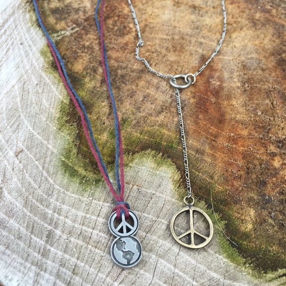 Hippie peace sign necklace bundle ✌🏼️