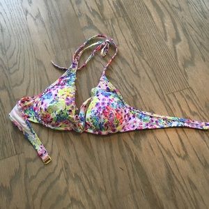 Victoria Secret Swim High-Tie halter bikini-34A