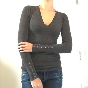 Zara Gray fitted-stretchy Sweater