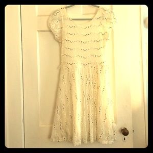 White lace dress