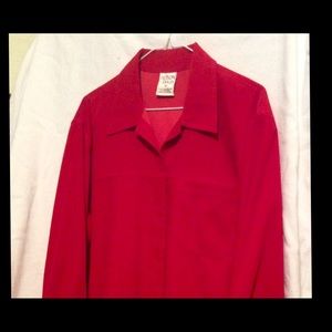 "RED!!!"  Button Down Shirt By Allison Daley