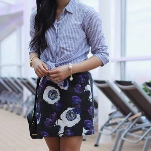 J. Crew Skirts - J.Crew floral print mini skirt with pockets! J. Crew Skirts - J.Crew floral print mini skirt with pockets!