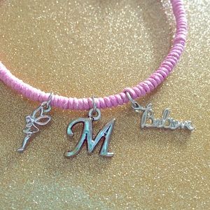 Light pink and silver themed bangle