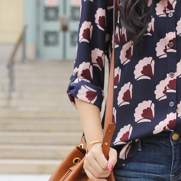 LOFT Tops - Retro Floral Print Blouse LOFT Tops - Retro Floral Print Blouse
