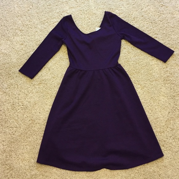 Purple 3/4 dress