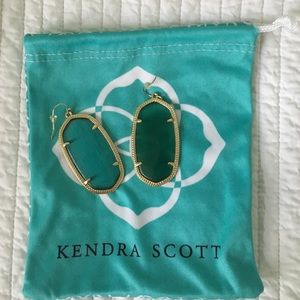 Kendra Scott Danielle Earrings (Emerald Cat's Eye)