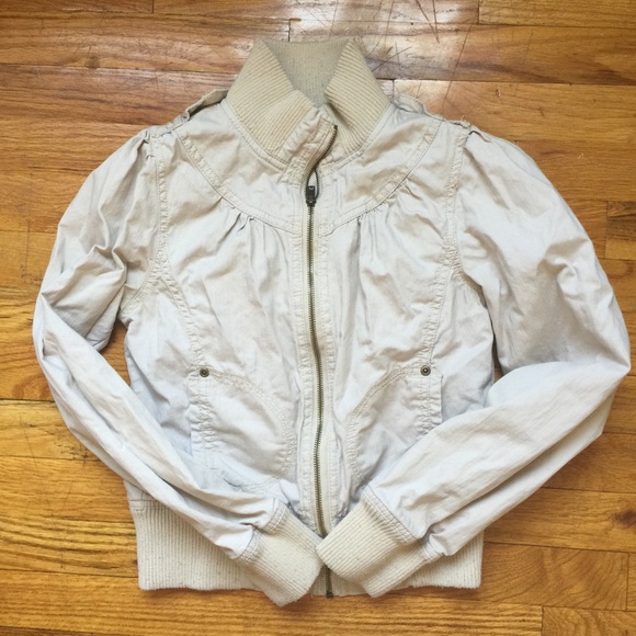 Forever 21 Beige Bomber Jacket